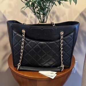 Tory Burch Black Quilted Shoulder Bag